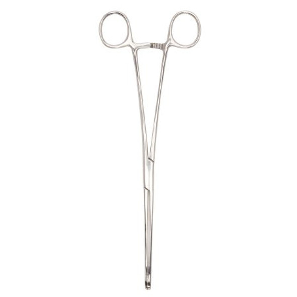 Sponge Forceps McKesson Foerster 9-1/2 Inch Length Office Grade Stainless Steel NonSterile Finger Ring Handle Straight Serrated Tip 43-2-577 Pack of 1 43-2-577 McKesson 487566_EA