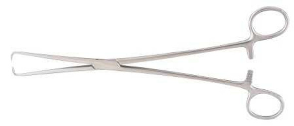 Uterine Tenaculum Forceps McKesson Schroeder-Braun 9-3/4 Inch Length Office Grade Stainless Steel NonSterile Finger Ring Handle Straight 43-2-386 Pack of 1 43-2-386 McKesson 487533_EA