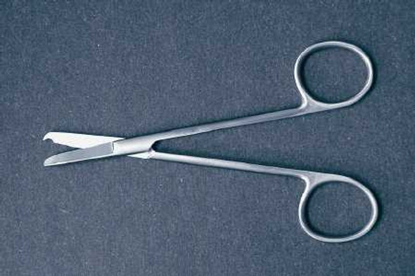 Suture Scissors McKesson Littauer 4-1/2 Inch Office Grade Stainless Steel NonSterile Finger Ring Handle Straight Blunt Tip / Blunt Tip 43-2-352 Pack of 1 43-2-352 McKesson 487520_EA