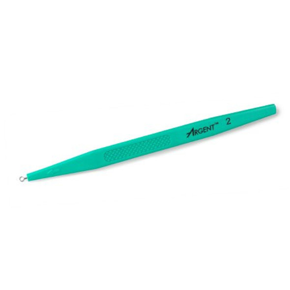 Dermal Curette McKesson 5-1/2 Inch Length Flat Textured Handle 2 mm Tip Semi-Sharp Loop Tip 16-DC2 Box of 50 16-DC2 McKesson 1193013_BX