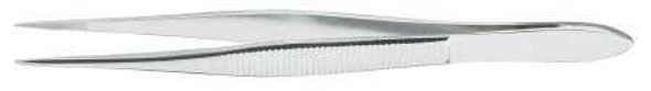 Splinter Forceps McKesson Argent™ Francis 3-1/2 Inch Length Surgical Grade Stainless Steel NonSterile NonLocking Thumb Handle Straight Circular Paddle, Ring Tip 43-1-777 Pack of 1 43-1-777 McKesson Argent™ 487434_EA