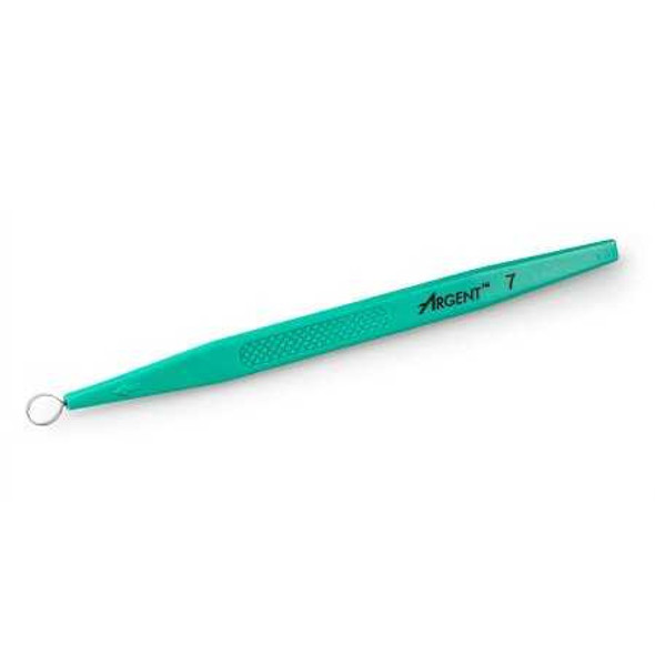 Dermal Curette McKesson 5-1/2 Inch Length Flat Textured Handle 7 mm Tip Semi-Sharp Loop Tip 16-DC7 Pack of 1 16-DC7 McKesson 1193033_EA