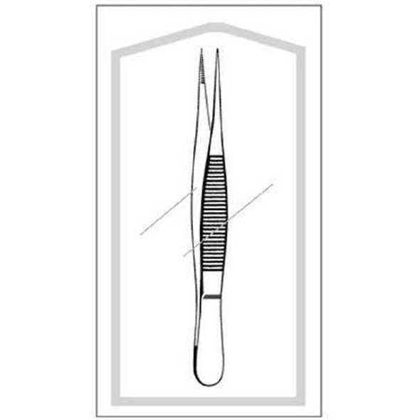 Splinter Forceps Econo™ 4-1/2 Inch Length Floor Grade Pakistan Stainless Steel Sterile NonLocking Thumb Handle Straight Fine Pointed 96-2412 Box of 25 96-2412 Econo™ 416769_BX