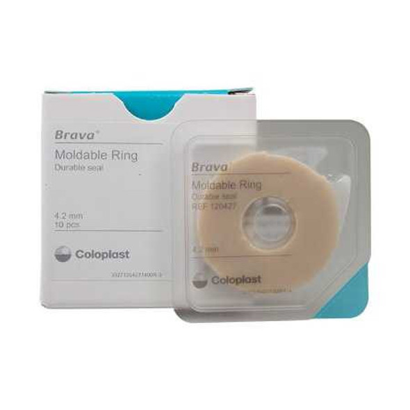 Skin Barrier Ring Brava® Thick Moldable, Standard Wear Adhesive without Tape Without Flange Universal System Hydrocolloid 4.2 mm Thick 120427 Pack of 1 120427 Brava® Thick 809846_EA