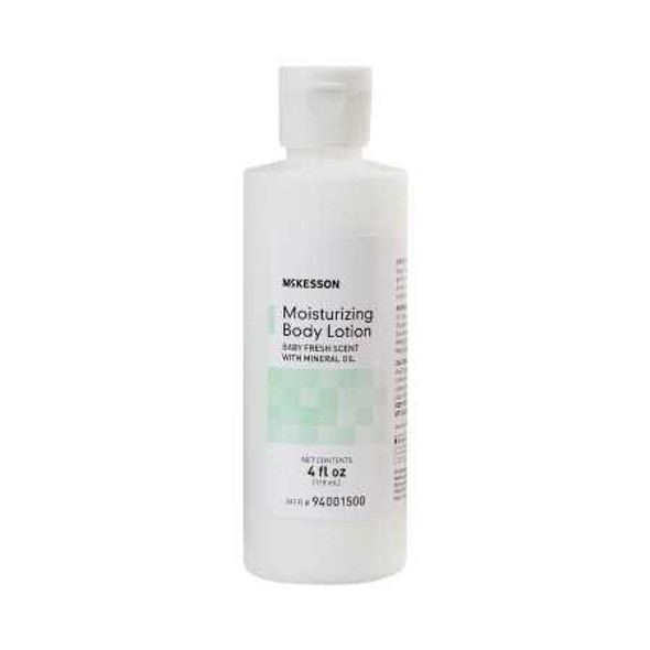 Hand and Body Moisturizer McKesson 4 oz. Bottle Baby Fresh Scent Lotion 94001500 One Dozen 94001500 McKesson 747288_DZ