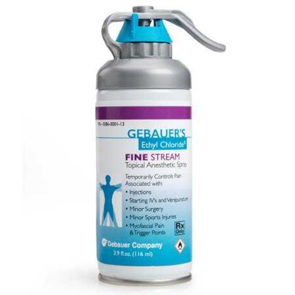 Gebauer's Ethyl Chloride® Ethyl Chloride 100% Fine Stream Can with Accu-Stream 360™ Actuator 103.5 mL 0038-6000-113 Pack of 1 0038-6000-113 Gebauer's Ethyl Chloride® 775315_EA