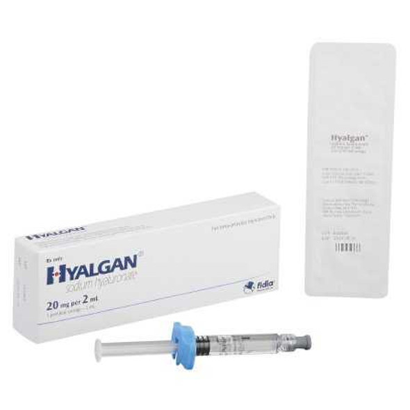 Hyalgan® Sodium Hyaluronate 20 mg / mL Injection Prefilled Syringe 2 mL 89122072420 Pack of 1 89122072420 Hyalgan® 1032048_EA