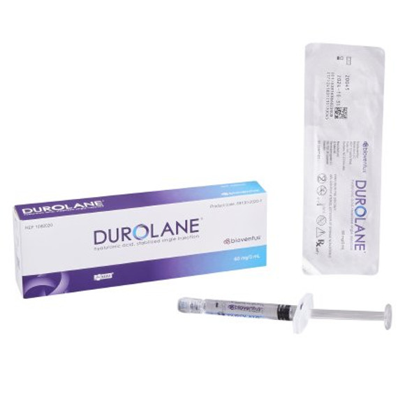 DUROLANE® Hyaluronic Acid 60 mg Injection Prefilled Syringe 3 mL 89130202001 Each/1