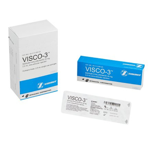 Visco-3™ Sodium Hyaluronate 10 mg / mL Injection Prefilled Syringe 2.5 mL 00111100103 Each/1