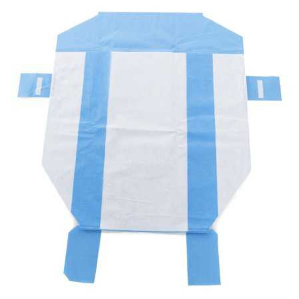 SMART-FOLD* H650 Sterilization Wrap White / Blue 40 x 55 Inch Dual Layer SMS Polypropylene Steam / EO Gas / Hydrogen Peroxide 14277 Bag of 12 14277 SMART-FOLD* H650 832283_BG