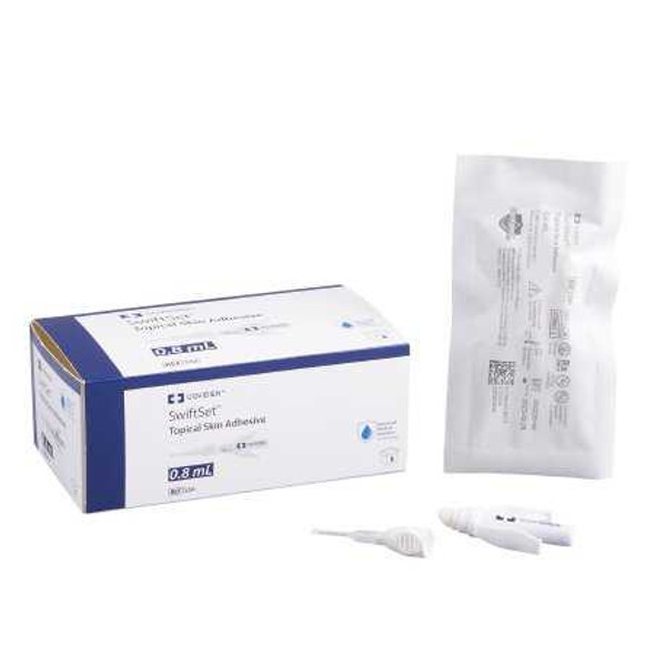 Skin Adhesive SwiftSet™ 0.8 mL Liquid Precision and Dome Applicator Tip n-Butyl-2 Cyanoacrylate SS6- Box of 6 SS6- SwiftSet™ 880468_BX