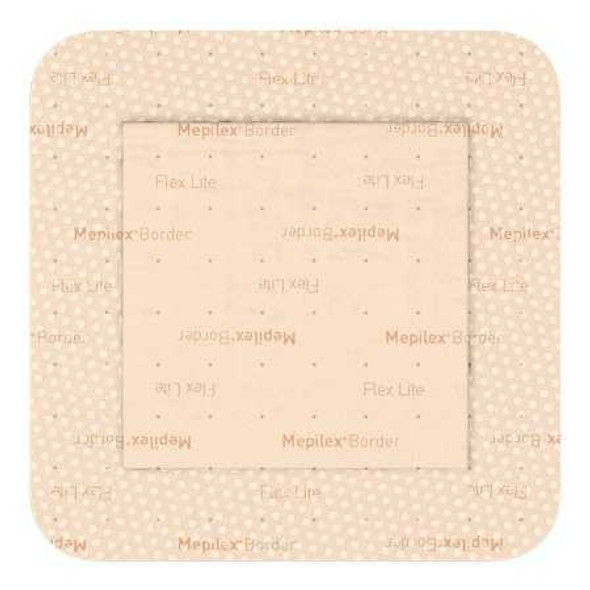 Thin Foam Dressing Mepilex® Border Flex Lite 3 x 3 Inch With Border Film Backing Silicone Adhesive Square Sterile 581200 Case of 70 581200 Mepilex® Border Flex Lite 1195996_CS