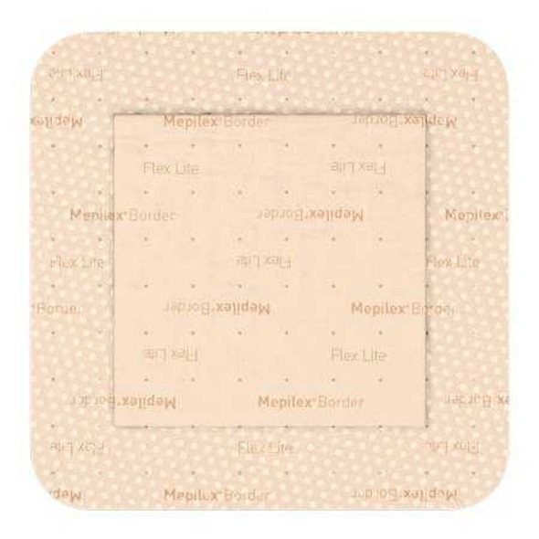 Thin Foam Dressing Mepilex® Border Flex Lite 6 x 6 Inch With Border Film Backing Silicone Adhesive Square Sterile 581500 Pack of 1 581500 Mepilex® Border Flex Lite 1195998_EA
