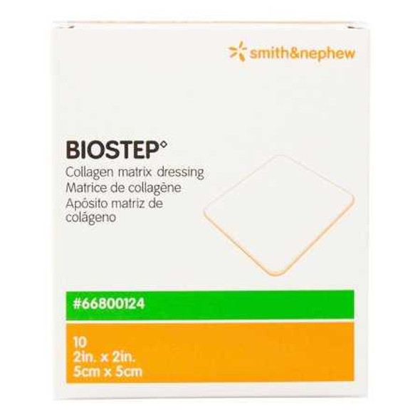 Collagen Dressing Biostep™ 2 x 2 Inch Square Sterile 66800124 Box of 10 66800124 Biostep™ 1117771_BX