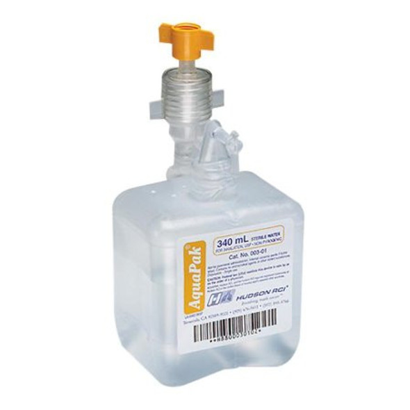 AQUAPAK Prefilled Sterile Water, 340 mL, Pack of 1