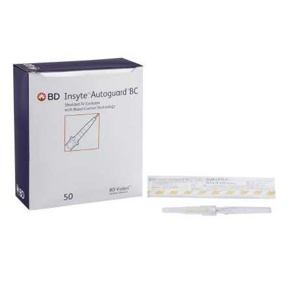 Peripheral IV Catheter Insyte™ Autoguard™ BC 24 Gauge 0.75 Inch Button Retracting Safety Needle 382512 Pack of 1 382512 Insyte™ Autoguard™ BC 777591_EA