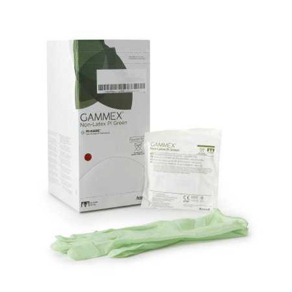Surgical Glove GAMMEX® Non-Latex PI Green Size 8.5 Sterile Polyisoprene Standard Cuff Length Micro-Textured Light Green Chemo Tested 20685285 Case of 200 20685285 GAMMEX® Non-Latex PI Green 648146_CS