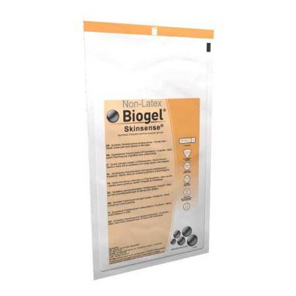 Surgical Glove Biogel® Skinsense™ Size 8.5 Sterile Polyisoprene Standard Cuff Length Micro-Textured Straw Not Chemo Approved 31485 Box of 50 31485 Biogel® Skinsense™ 418192_BX
