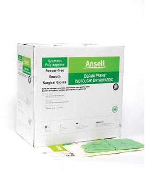 Surgical Glove GAMMEX® Non-Latex PI Ortho Size 8 Sterile Polyisoprene Standard Cuff Length Micro-Textured Light Green Chemo Tested 20686580 Box of 50 20686580 GAMMEX® Non-Latex PI Ortho 739496_BX
