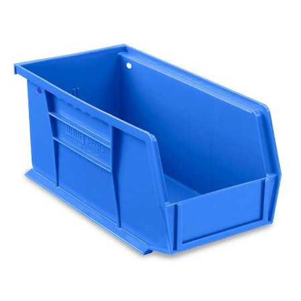 Stackable Storage Bin Uline® Blue Plastic 5 x 5-1/2 x 11 Inch S-12415BLU Box of 12 S-12415BLU Uline® 927909_BX