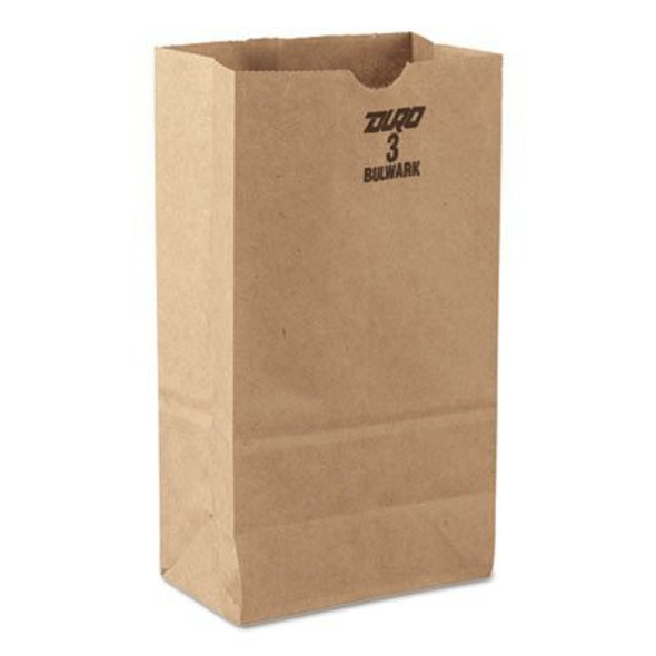 Grocery Bag General Brown Kraft Paper #3 BAGGK3500 Case/500