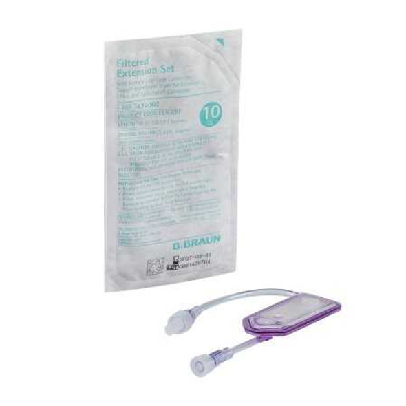 IV Extension Set 10 Inch Tubing With Filter Sterile 474002 Case of 50 474002 B. Braun 1195621_CS