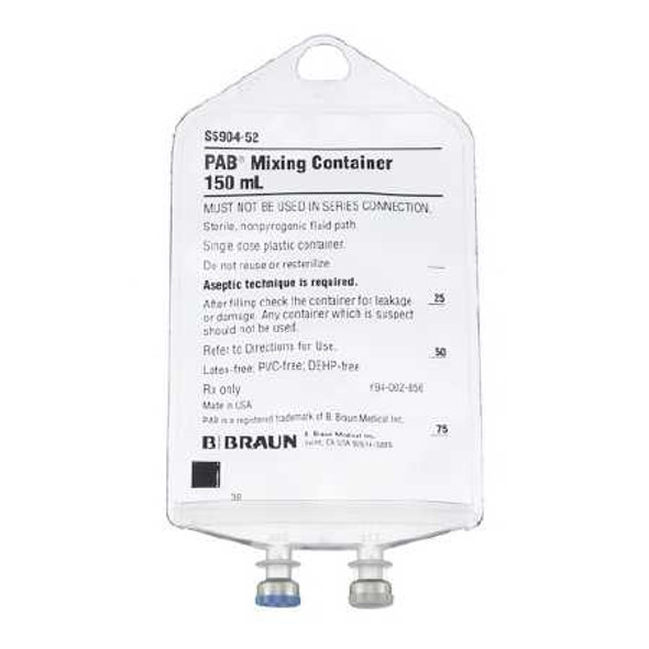 Empty Partial Additive Bag PAB® 150 mL S5904-52 Case of 48 S5904-52 PAB® 700347_CS