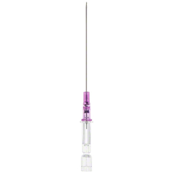 Peripheral IV Catheter Introcan Safety Deep Access 20 Gauge 2.5 Inch Sliding Safety Needle 4251621-02 Box of 50