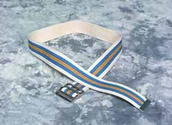 Gait Belt 60 Inch Length Blue / Gold / Cream Stripe Nylon 0530 STR 60 Each/1