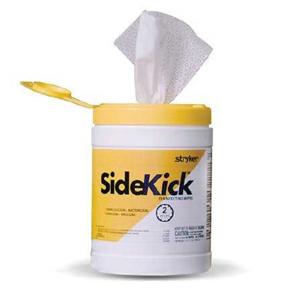 SideKick™ Surface Disinfectant Cleaner Premoistened Alcohol Based Manual Pull Wipe 100 Count Canister Scented NonSterile 2060000001 Carton of 1 2060000001 Sidekick™ 1104681_CT