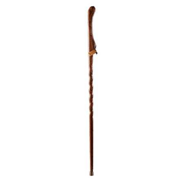 Walking Stick Brazos™ Twisted HitchHiker Wood 48 Inch Height Red 602-3000-1106 Pack of 1 602-3000-1106 Brazos™ Twisted HitchHiker 1229043_EA