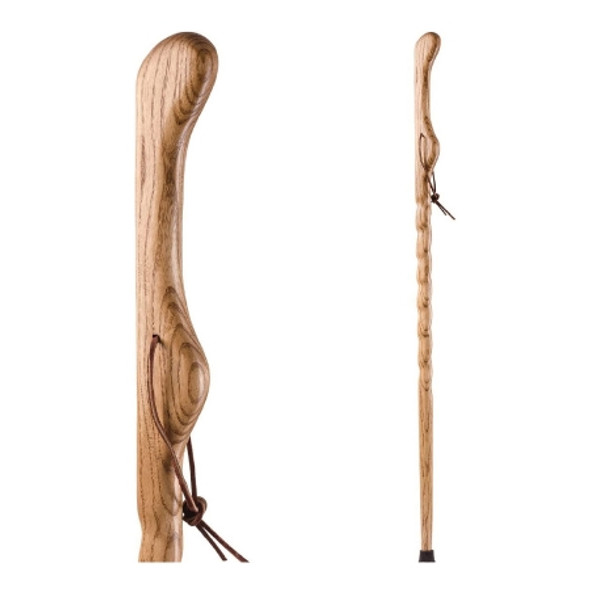 Walking Stick Brazos™ Twisted HitchHiker Wood 58 Inch Height Tan Oak 602-3000-1113 Each/1