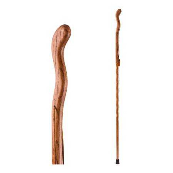 Walking Stick Brazos™ Twisted Fitness Walker Wood 48 Inch Height Tan 602-3000-1089 Pack of 1 602-3000-1089 Brazos™ Twisted Fitness Walker 1229037_EA