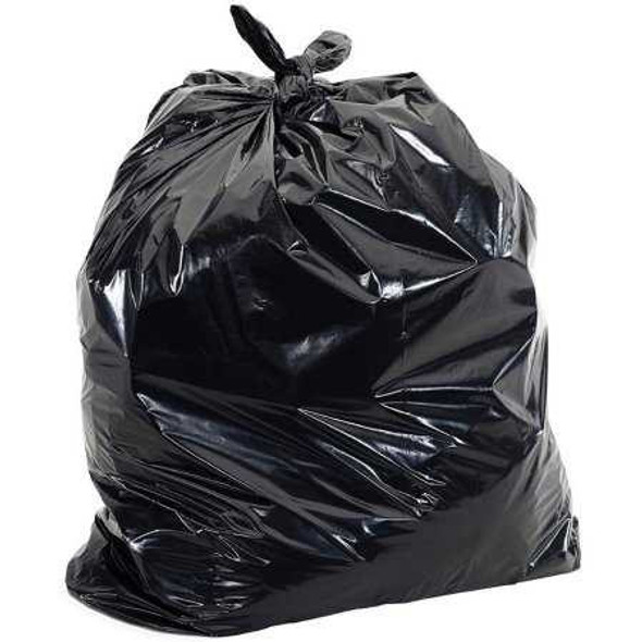 Trash Bag Pitt Plastics Black LLDPE 0.95 mil 38 x 58 Inch Star Seal Bottom Coreless Roll VB76530XK Case of 10 VB76530XK Pitt Plastics 1216417_CS