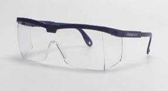 Safety Glasses Fisherbrand™ Adjustable Temple Hardcoated Clear Tint Black Frame Over Ear One Size 191302088 Pack of 12 191302088 Fisherbrand™ 553807_PK