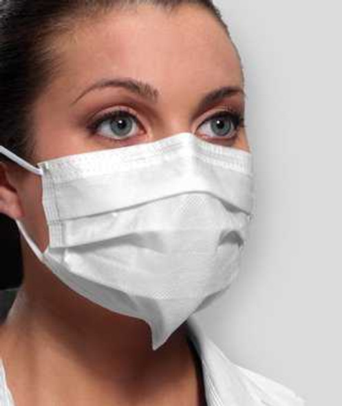 Procedure Mask Ultra™ Sensitive Pleated Earloops One Size White NonSterile ASTM Level 3 Adult GCFCXSSF Box of 50 GCFCXSSF Ultra™ Sensitive 1144627_BX