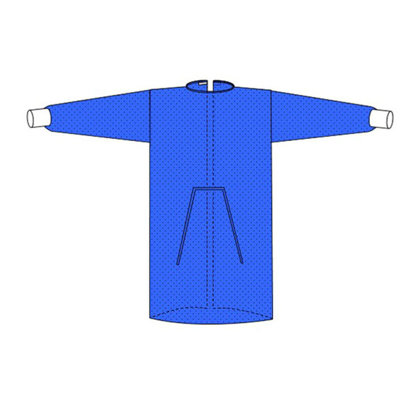 Protective Procedure Gown Welmed X-Large Blue NonSterile Not Rated Disposable 9100-215XL Bag of 10