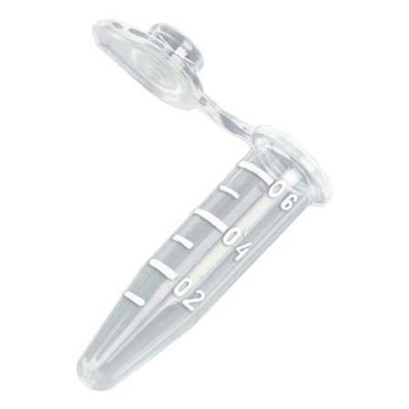 McKesson Microcentrifuge Tube Plain 0.5 mL Snap Cap Polypropylene Tube 177-111554 Bag of 500 177-111554 McKesson 1169385_BG