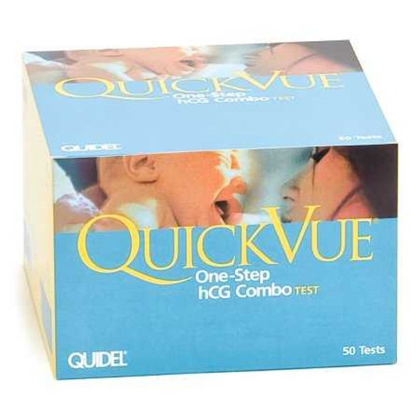 Reproductive Health Test Kit QuickVue® One-Step hCG Combo hCG Pregcy Test 50 Tests CLIA Waived Sample Dependent 20110 Kit/50 20110 QuickVue® One-Step hCG Combo 450252_KT