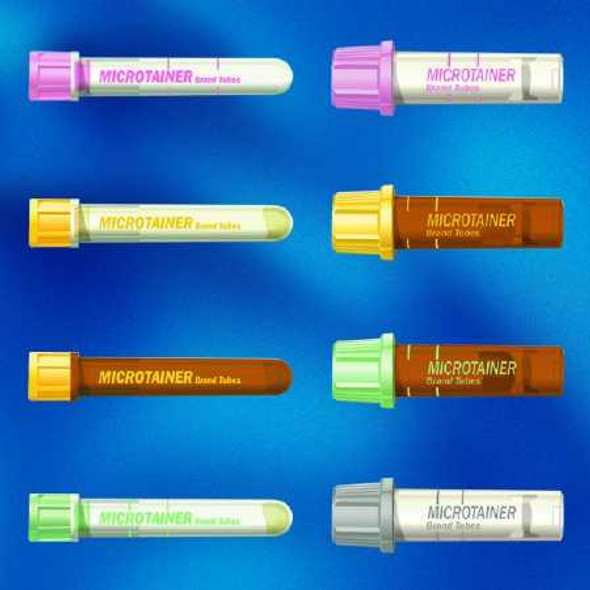 BD Microtainer® Capillary Blood Collection Tube Lithium Heparin / Separator Gel Additive 400 µL to 600 µL BD Microgard™ Closure Plastic Tube 365987 Box of 50 365987 BD Microtainer® 415658_BX