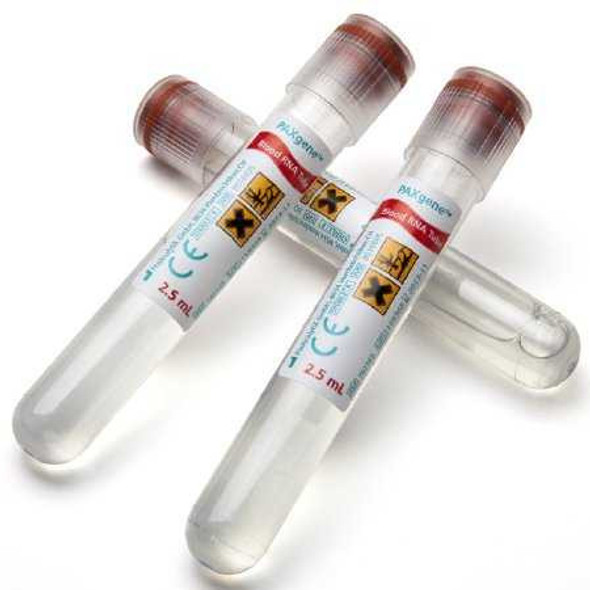 BD™ PAXgene™ Blood RNA Tube Blood RNA Stabilization Solution Additive 2.5 mL BD Hemogard™ Closure Plastic Tube 762165 Case of 100 762165 BD™ PAXgene™ 887037_CS