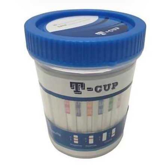 Drugs of Abuse Test Kit T-Cup® AMP, BUP, BZO, COC, mAMP/MET, MDMA, MTD, OPI, OXY, THC 25 Tests CLIA Waived TDOA-8104 Box of 25 TDOA-8104 T-Cup® 1212143_BX