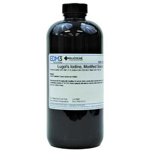 Modified Lugol's Iodine Stain, 2.1% 16 oz. 400713 Pack of 1 400713 EDM 3 LLC 637384_EA
