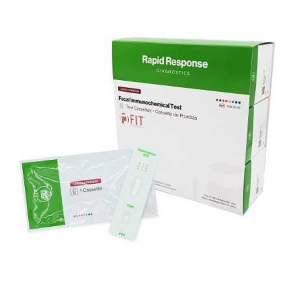 Cancer Screening Test Kit Rapid Response™ Fecal Occult Blood Test (iFOB or FIT) 36 Tests CLIA Waived FOB-9C36 Box of 36 FOB-9C36 Rapid Response™ 922919_BX
