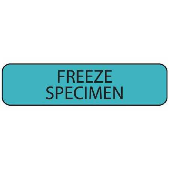 Pre-Printed Label MedVision® Laboratory Use Blue Paper FREEZE SPECIMEN Black Temperature Control 5/16 x 1-1/4 Inch MV01SB0949 Roll of 1 MV01SB0949 MedVision® 1035385_RL