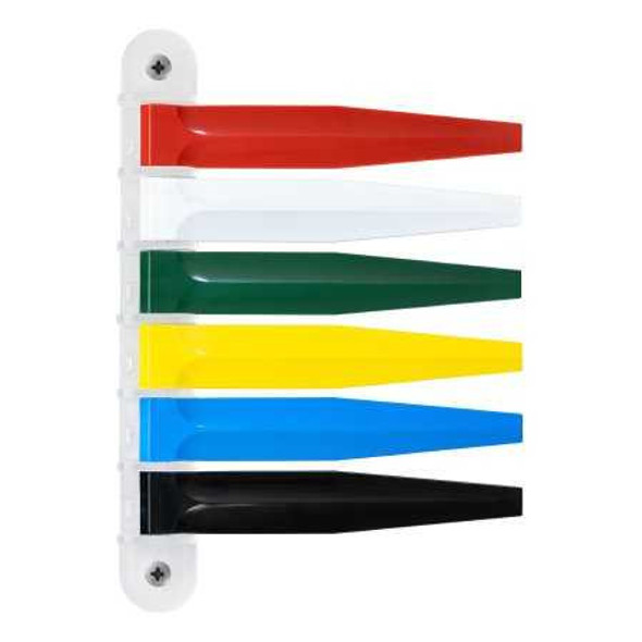 Exam Room Signal Flag McKesson Wall Mount 6 Flag 10.5 x 7 Inch 16-FLAGWM6 Case of 80 16-FLAGWM6 McKesson 1225393_CS