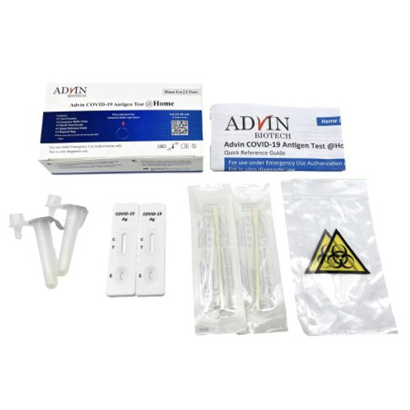 Respiratory Test Kit Advin COVID-19 Antigen Test 2 Tests per Kit 66-9990-3 Kit/1
