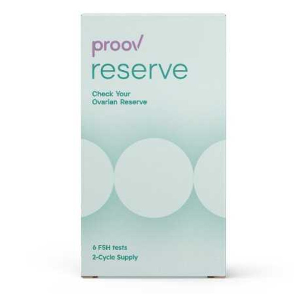 Sexual Health Test Kit Proov Reserve Follice Stimulating Hormone (FSH) 6 Tests per Kit CLIA Waived USFS2PV-6 Case of 1008 USFS2PV-6 Proov Reserve 1236710_CS