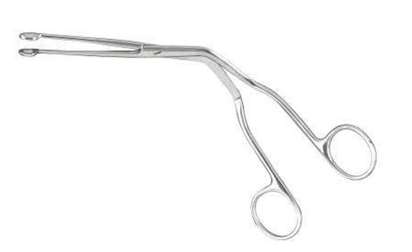 Catheter Forceps McKesson Magill 9 Inch Length Office Grade Stainless Steel NonSterile NonLocking Finger Ring Handle Straight Extra Narrow, 0.9 mm Alligator Jaws 43-2-289 Pack of 1 43-2-289 McKesson 487499_EA