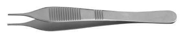 Tissue Forceps McKesson Argent™ Adson 4-3/4 Inch Length Surgical Grade Stainless Steel NonSterile NonLocking Thumb Handle Straight 1 x 2 Teeth 43-1-774 Pack of 1 43-1-774 McKesson Argent™ 970142_EA